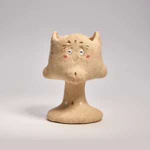 Jester's Many Faces Fragrance Holder-this handmade fragrance holder features four faces depicting joy, anger, sorrow, and happiness