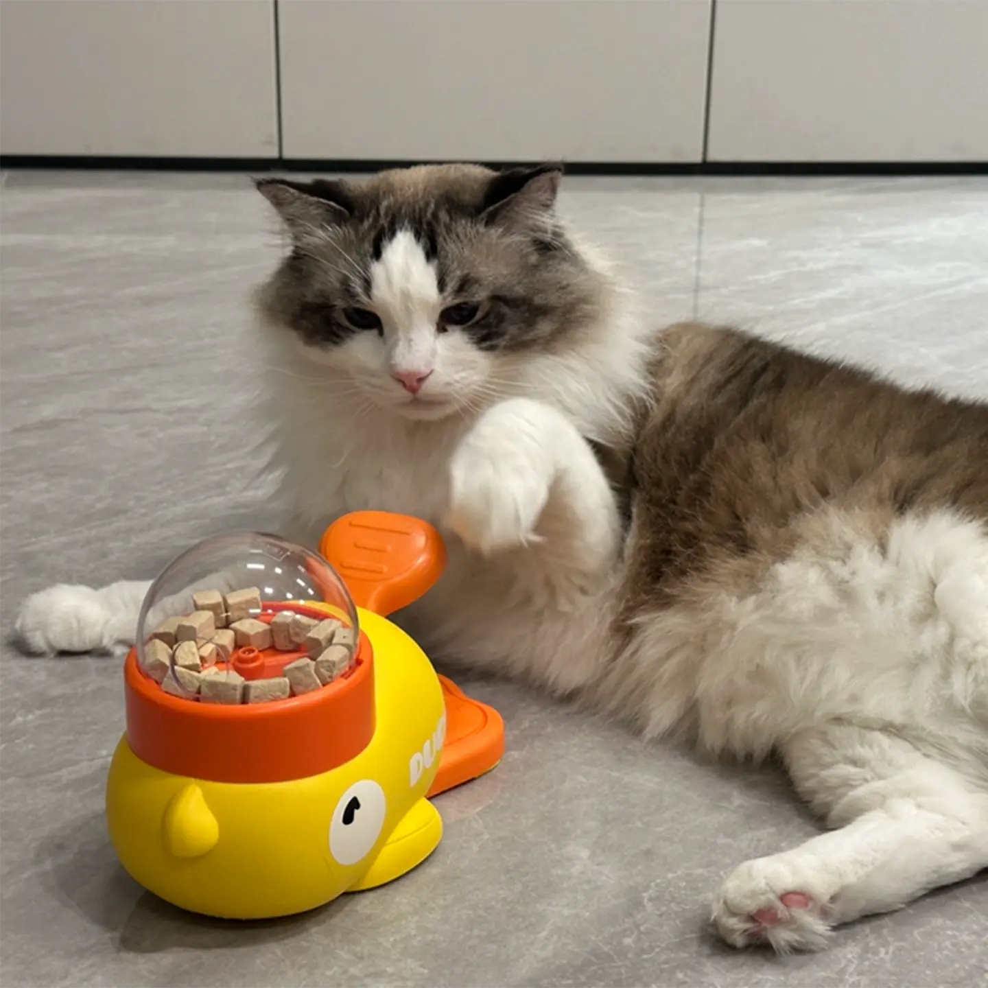 Duck-Shaped Pet Puzzle Feeder-Unique & Thoughtful Gifts for Meaningful Moments Duck-Shaped Pet Puzzle Feeder-Turn mealtime into playtime with this interactive duck that dispenses treats when pressed
