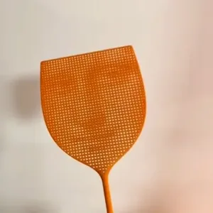 Mona Lisa Pop Art Fly Swatter-A functional fly swatter cleverly disguised as a piece of Pop Art, featuring the subtle, pixelated smile of the Mona Lisa