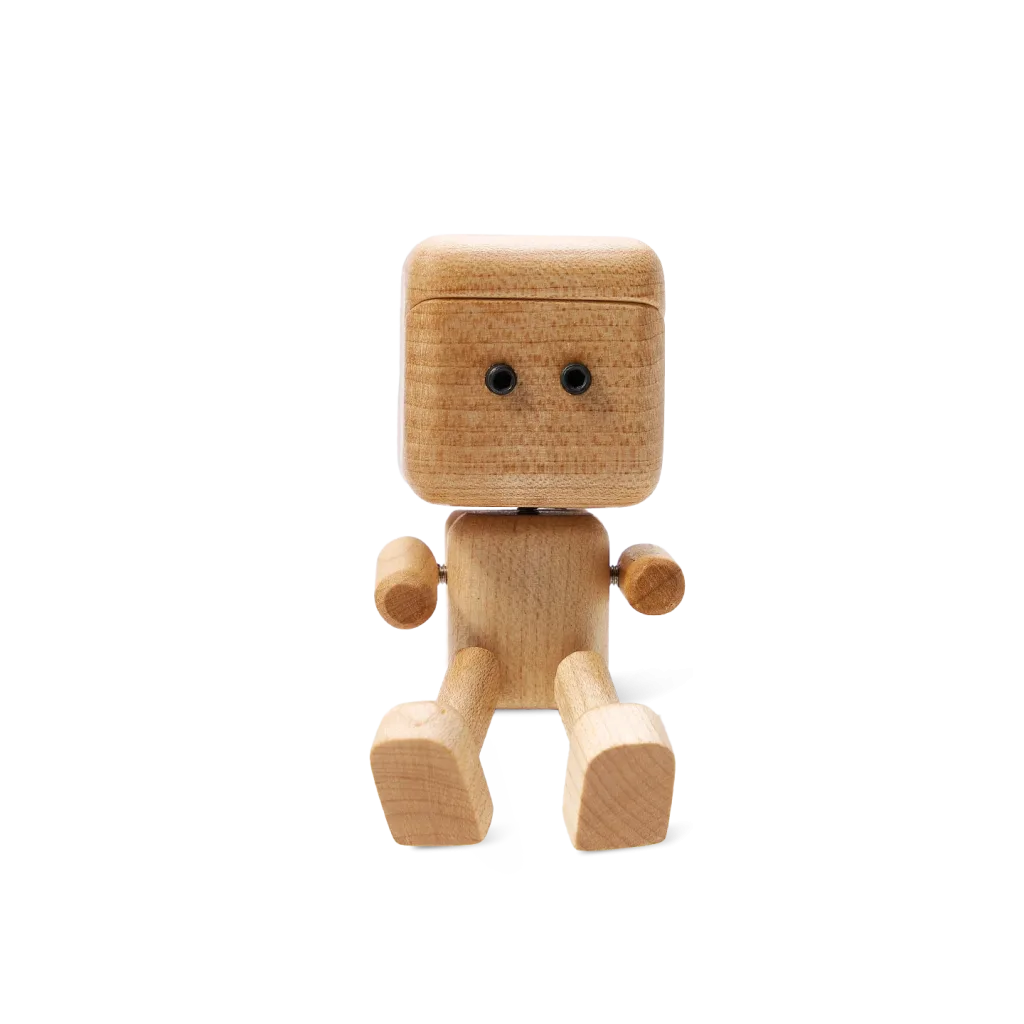 Shaking Wooden Man Car Vent Figurine-Powered by the breeze from your A/C and the rhythm of the road, this little wooden guy swings his legs in a happy, endless loop.