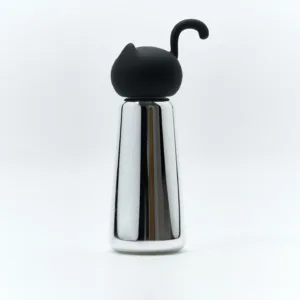Cat Insulated Water Bottle-Delightful cat insulated water bottle for warm drinks and good vibes.