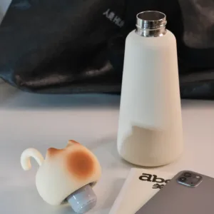 Cat Insulated Water Bottle-Delightful cat insulated water bottle for warm drinks and good vibes.