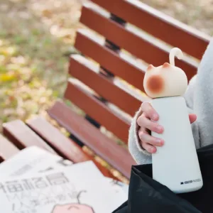 Cat Insulated Water Bottle-Delightful cat insulated water bottle for warm drinks and good vibes.