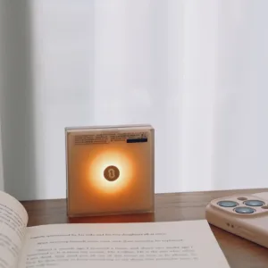 Glamor Magnetic Power Bank-innovative 3-in-1 tool——a magnetic power bank, illuminated mirror, and ambient light