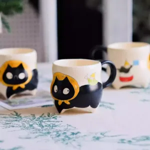 Tripod Cat Mug-Celebrate resilience with this charming Tripod Cat Ceramic Mug