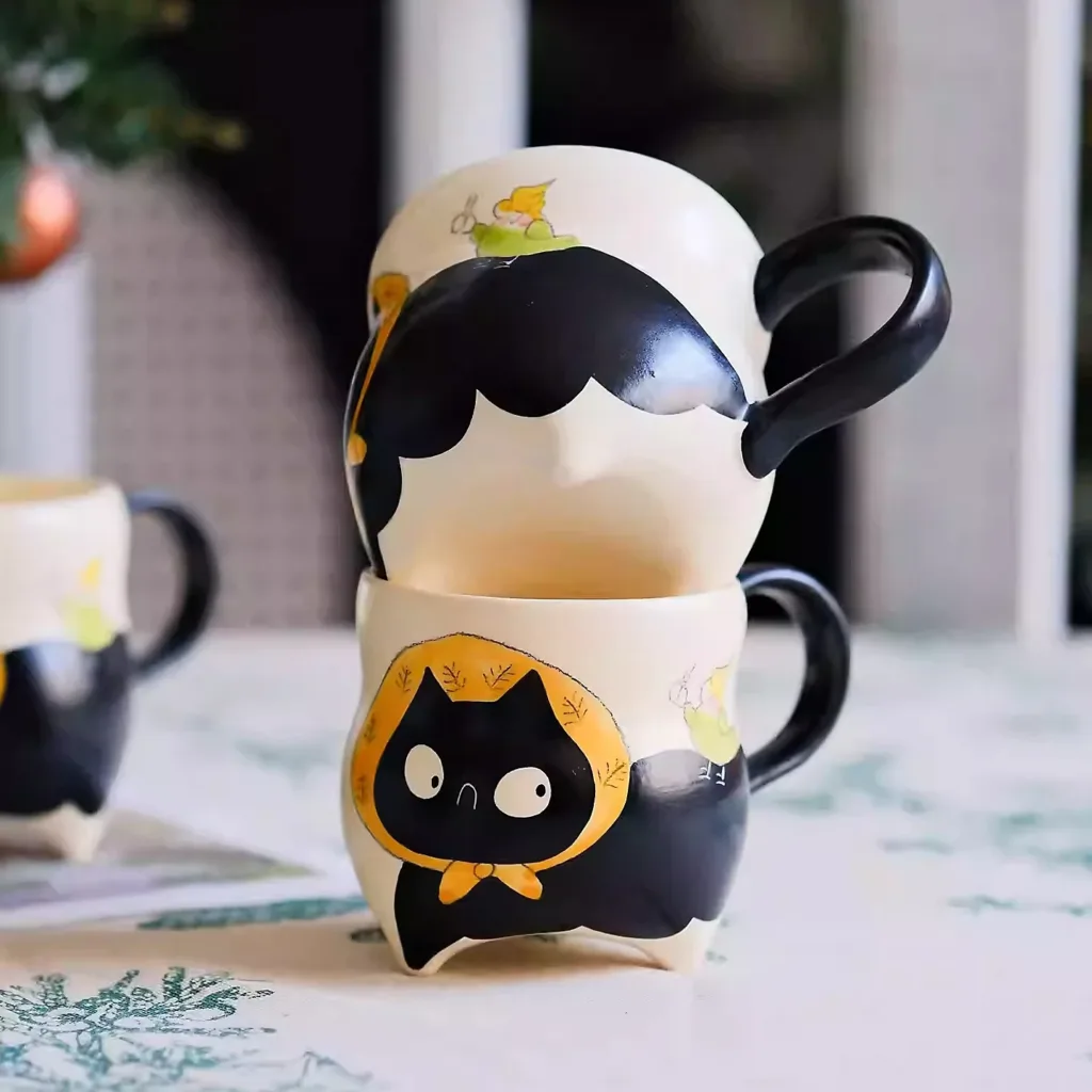 Tripod Cat Mug-Celebrate resilience with this charming Tripod Cat Ceramic Mug