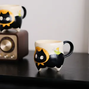 Tripod Cat Mug-Celebrate resilience with this charming Tripod Cat Ceramic Mug