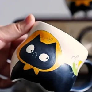 Tripod Cat Mug-Celebrate resilience with this charming Tripod Cat Ceramic Mug