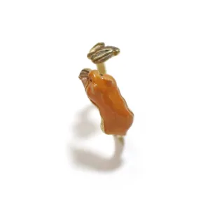 Hamsters Ring-Wear pure delight with this adorable sleeping hamster ring, complete with sunflower seeds.