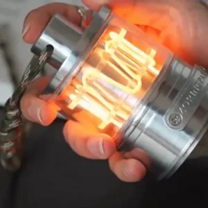 Retro Outdoor Camping Lamp-clip Earbuds-Experience a cozy glow with this lamp, an aesthetic, unique object ideal for thoughtful gifts