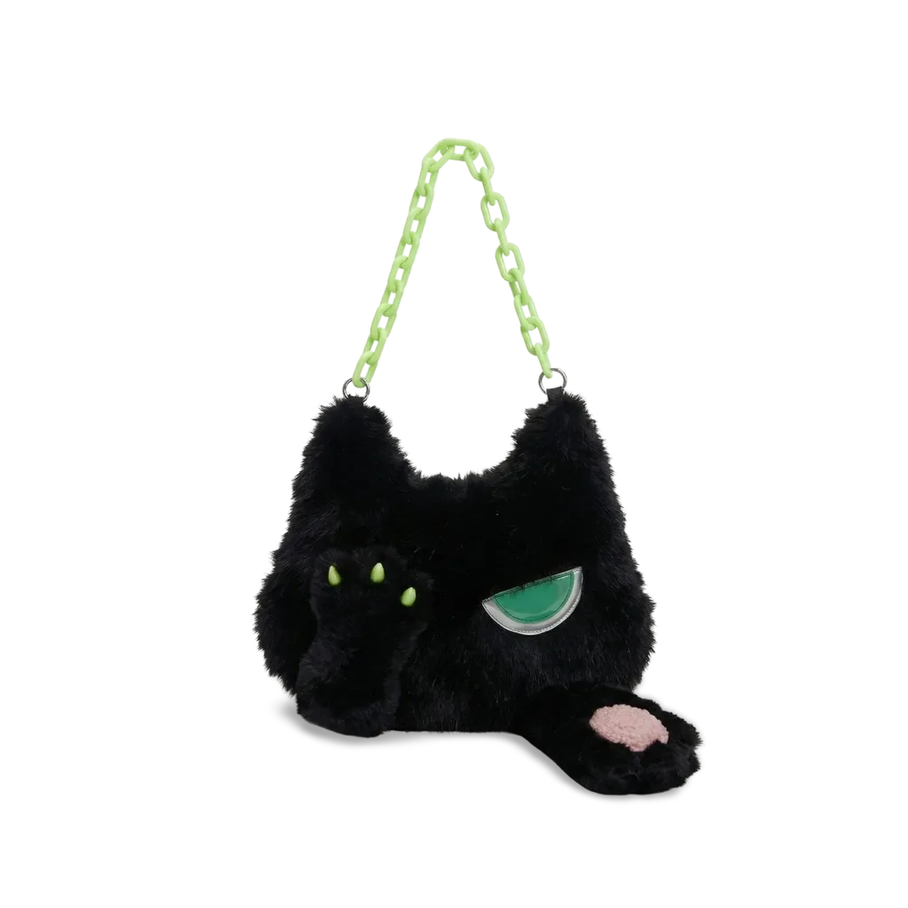 Cool Cat Bag-This plush black cat backpack is a thoughtful gift, a truly unique object.